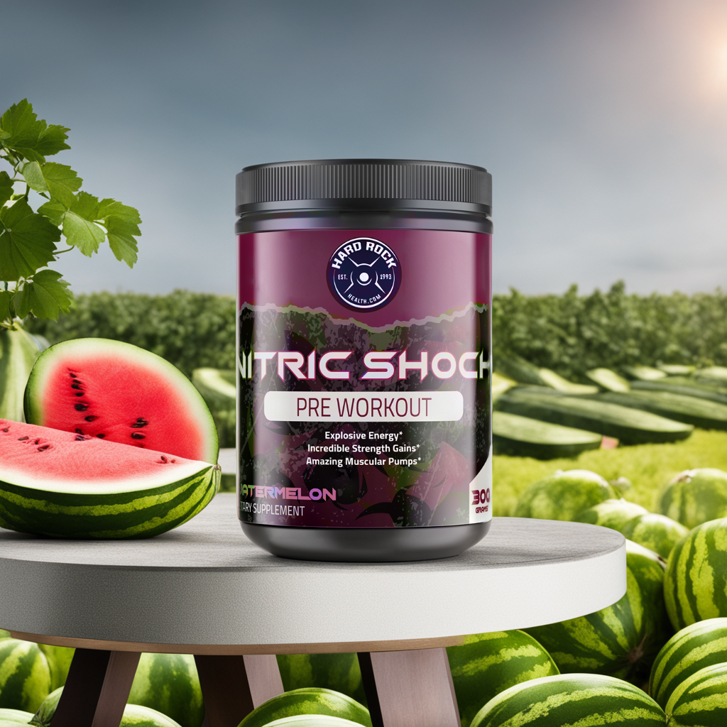 Hard Rock Health® Nitric Shock Pre-Workout Watermelon-1