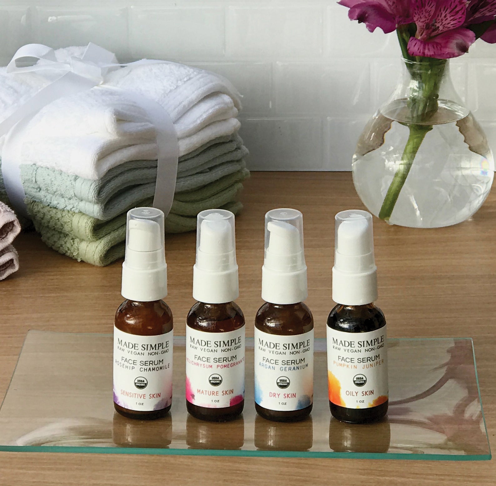 Argan Geranium Face Serum for Dry Skin - Certified Organic. Vegan & Cruelty-free-4