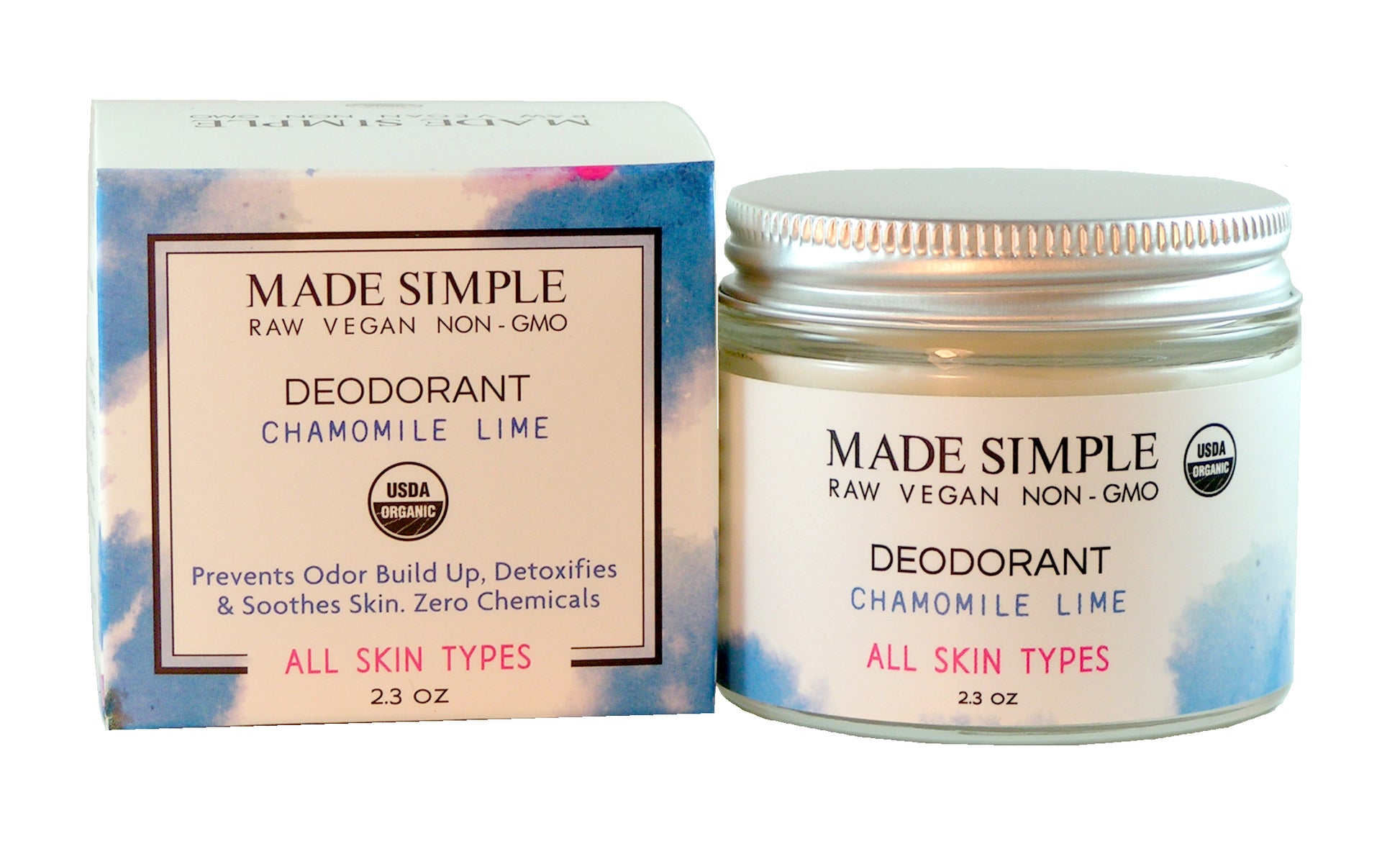 Chamomile Lime Deodorant - Certified Organic, Vegan & Cruelty-free-1