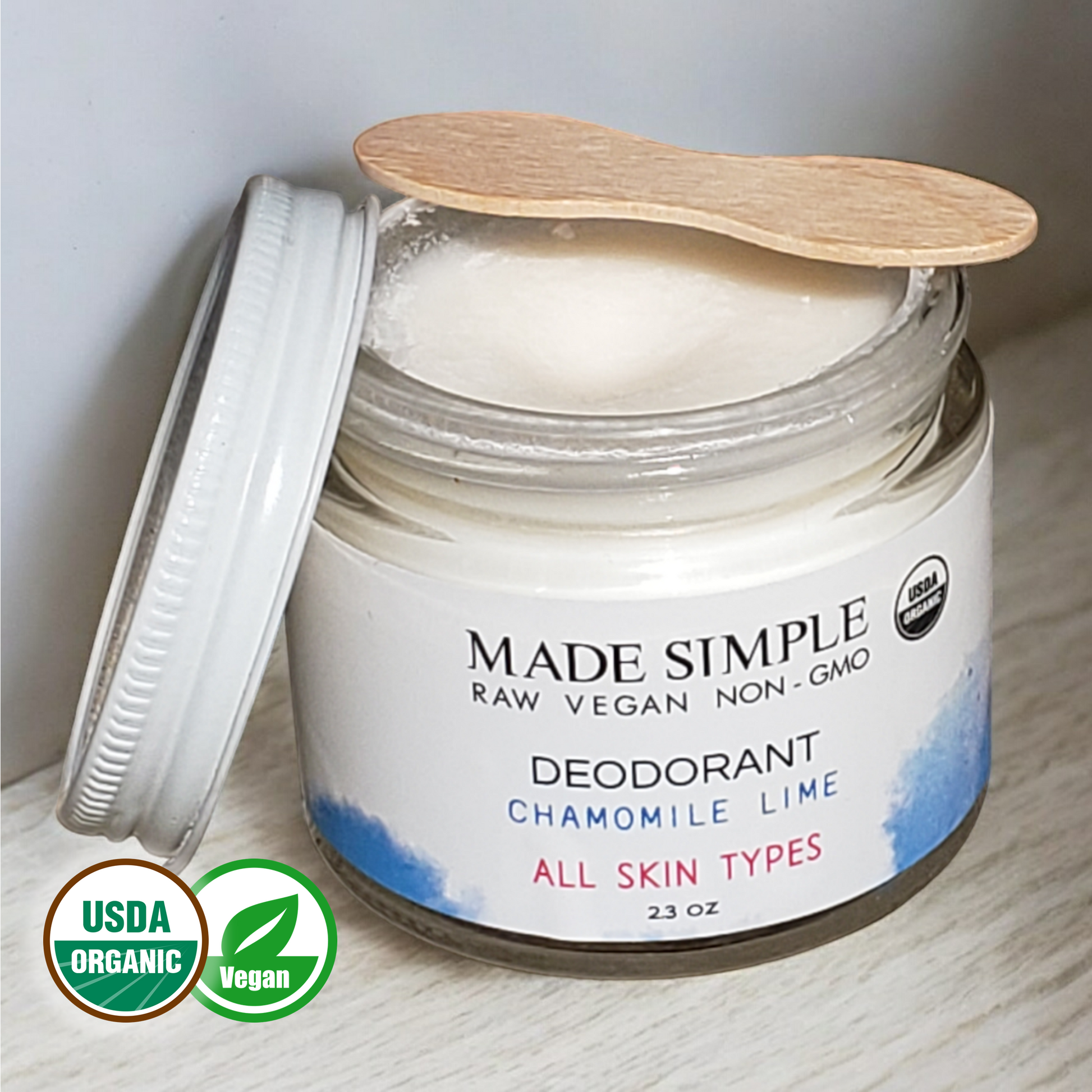 Chamomile Lime Deodorant - Certified Organic, Vegan & Cruelty-free-4